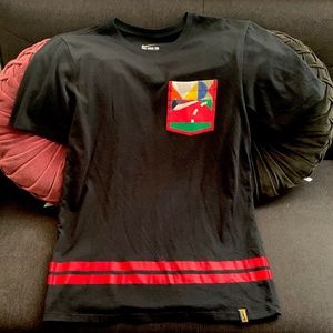 Retro Nike Tee Dry-Fit Red Stripe Shirt